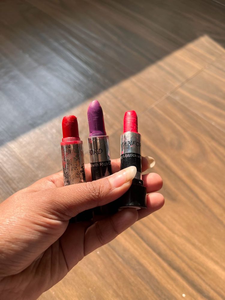 Combo Of 3 Lipsticks