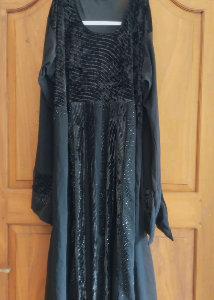 Black Abaya And Sharara