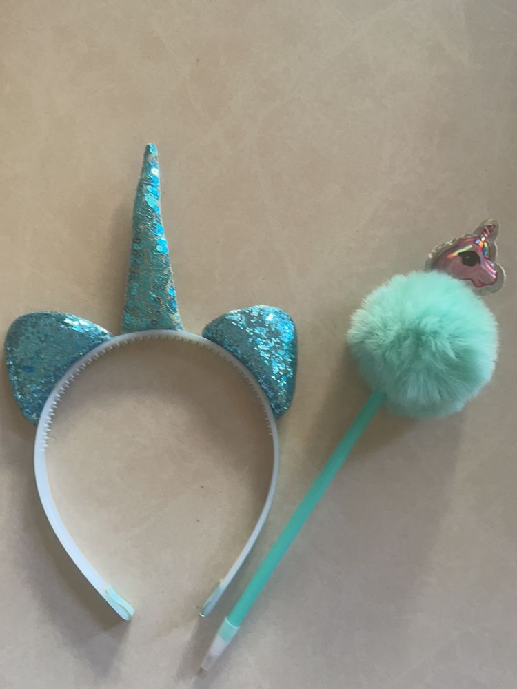 Kids Unicorn Hair band &amp; Unicorn Pen