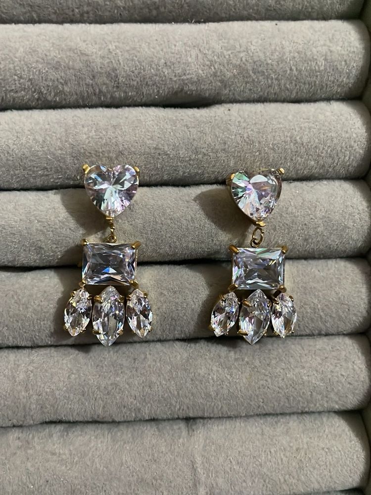 Rhinestone Drop Earrings