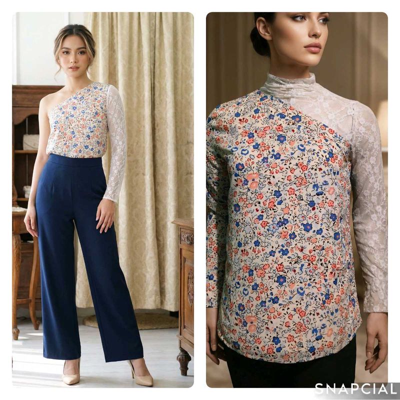 Floral One-Shoulder Top