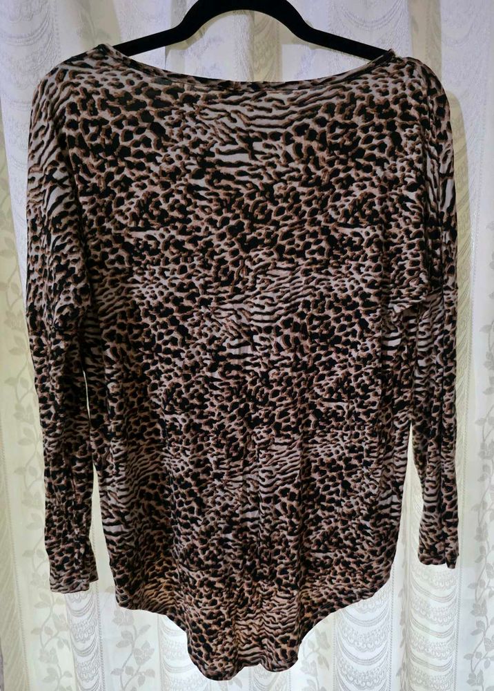 Cheetah Print Top UK 12