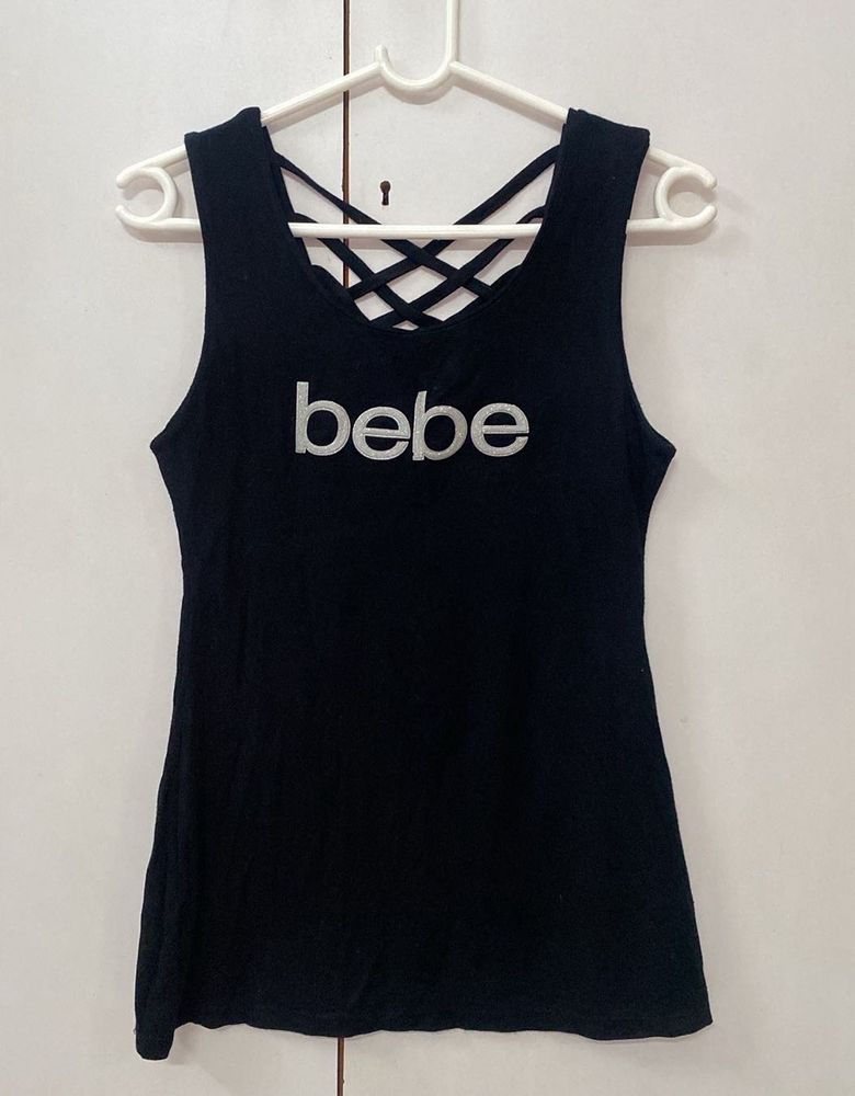 bebe Black Tank Top
