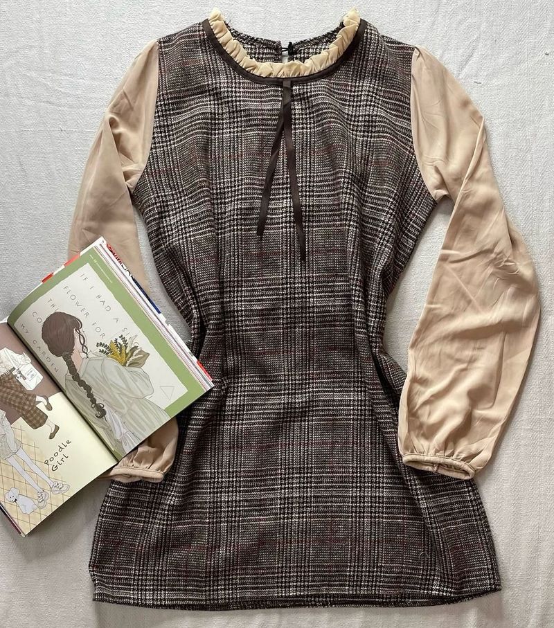 Japanese Vintage Dark Academia Dress