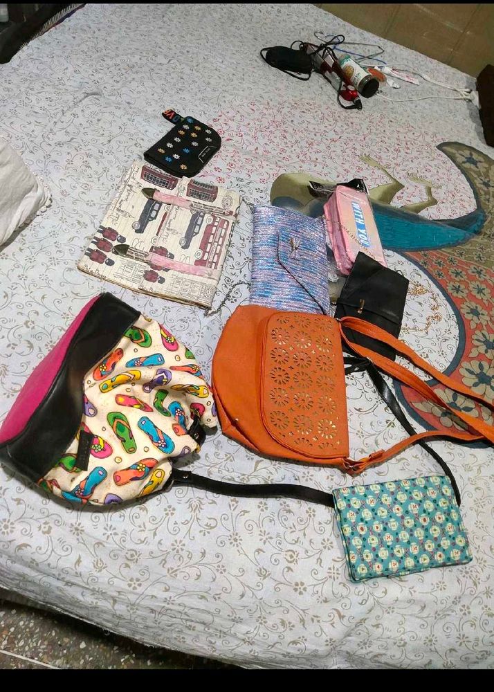 Combo Of 8 Everday Used Bags