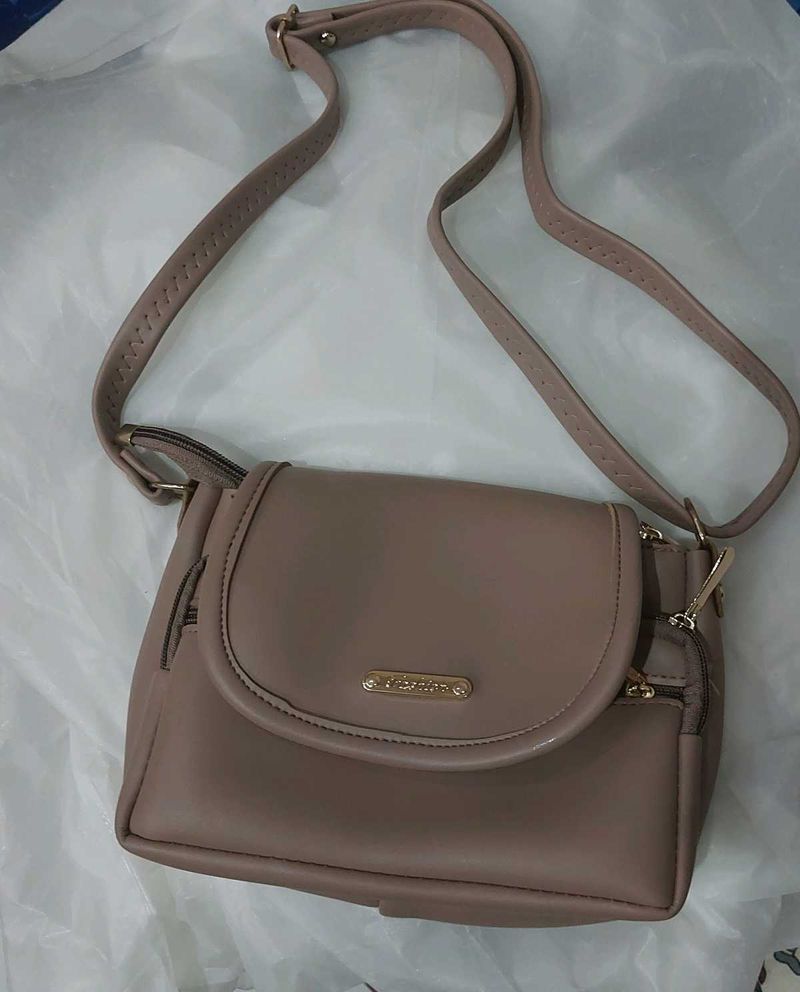 Beige Crossbody Bag