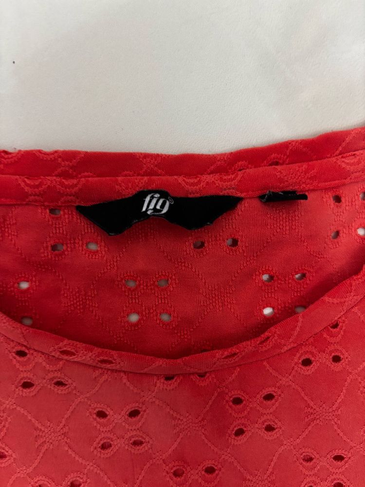 Coral Fig Top