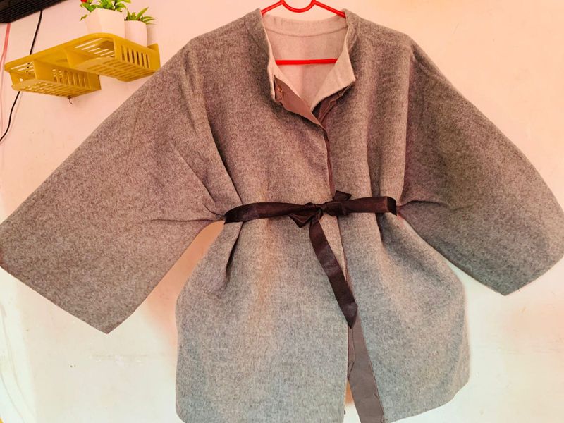 Stylish Grey Kimono Jacket