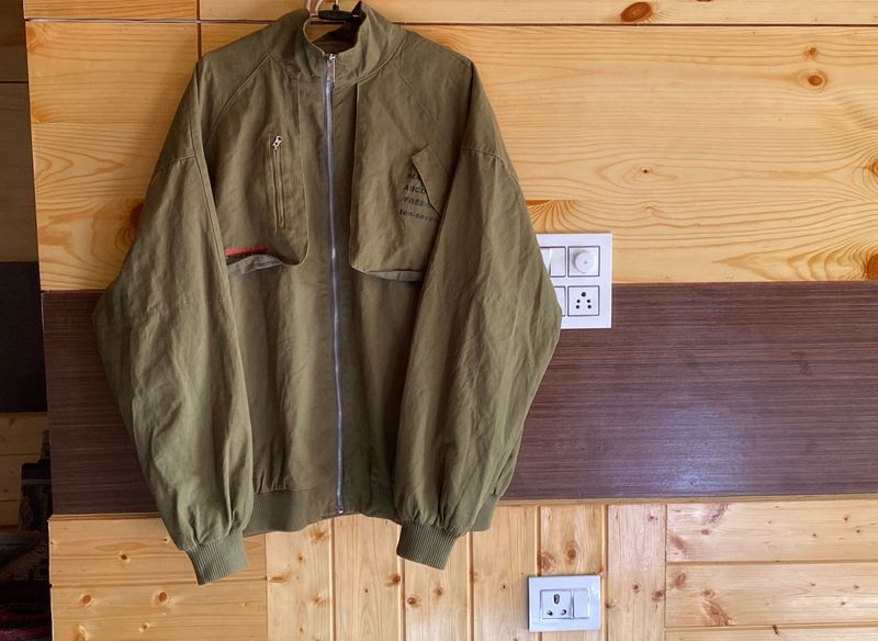 Olive Green Casual Jacket