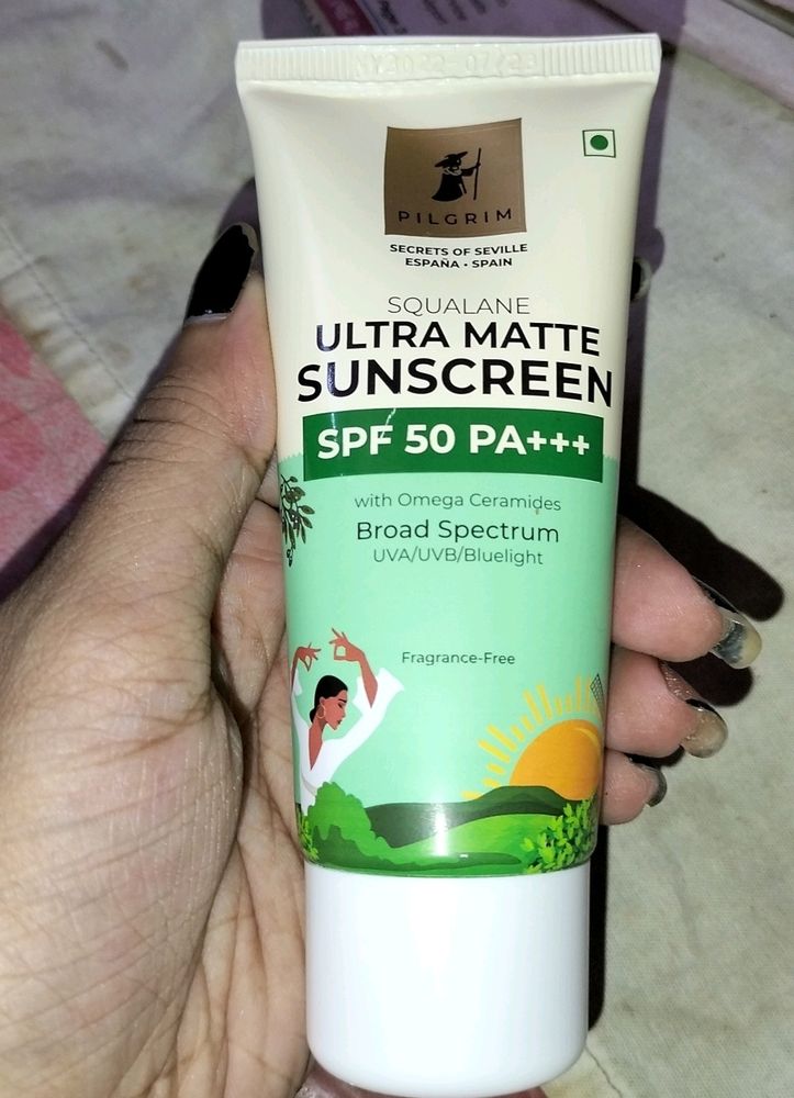 Pilgrim Squalane Ultra Matte Sunscreen SPF 50 PA+++