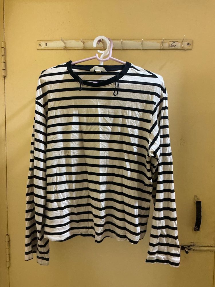 H&amp;M Striped Long Sleeve Top