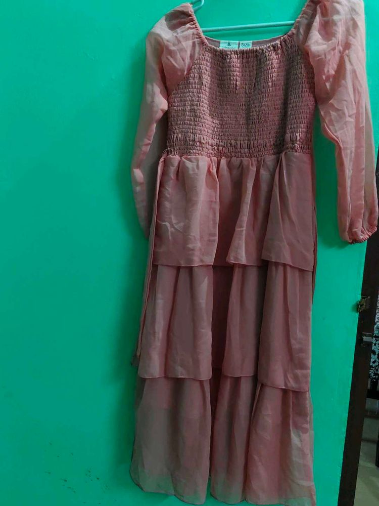 Tiered Pink Dress