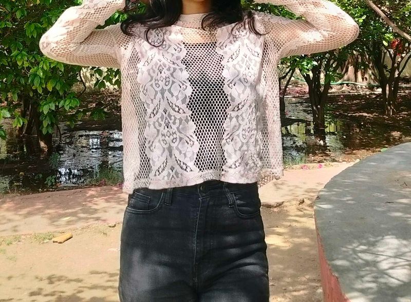 Lace Long Sleeve Top