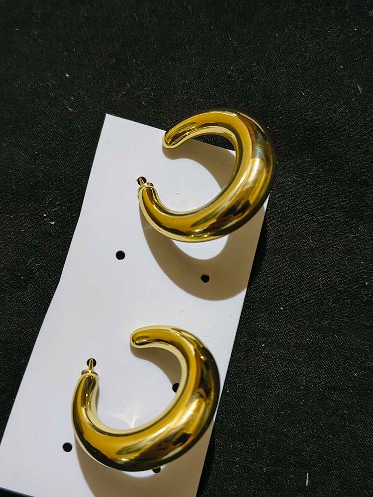 Golden Hoop Earrings