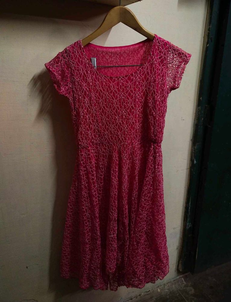 Pink Lace Dress