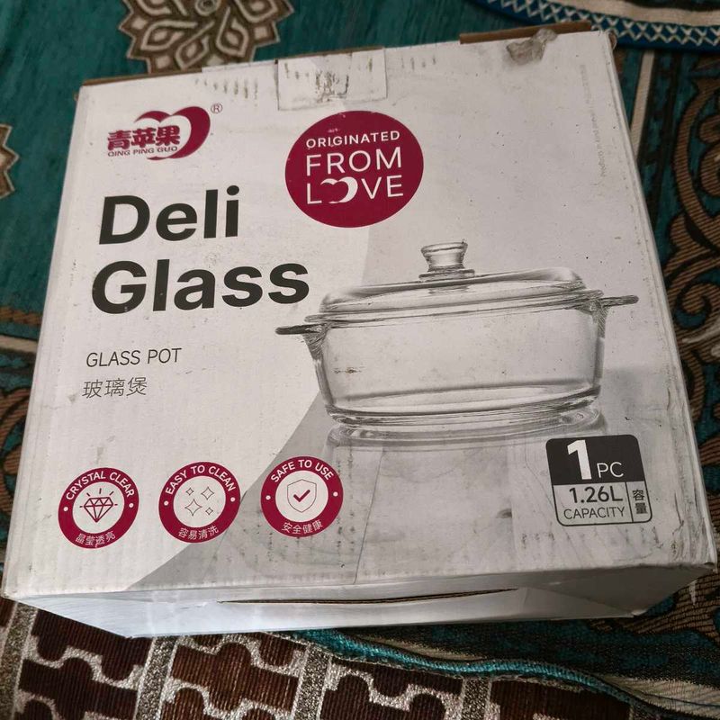 Deli Glass Pot - 1.26L Capacity