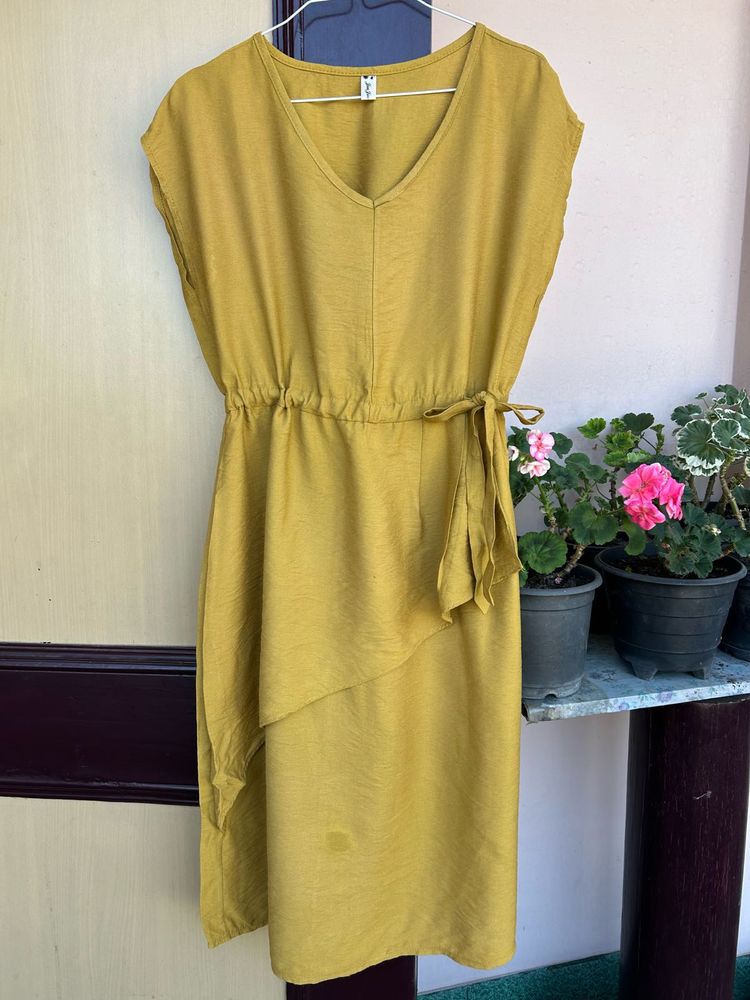 Mustard Casual Dress