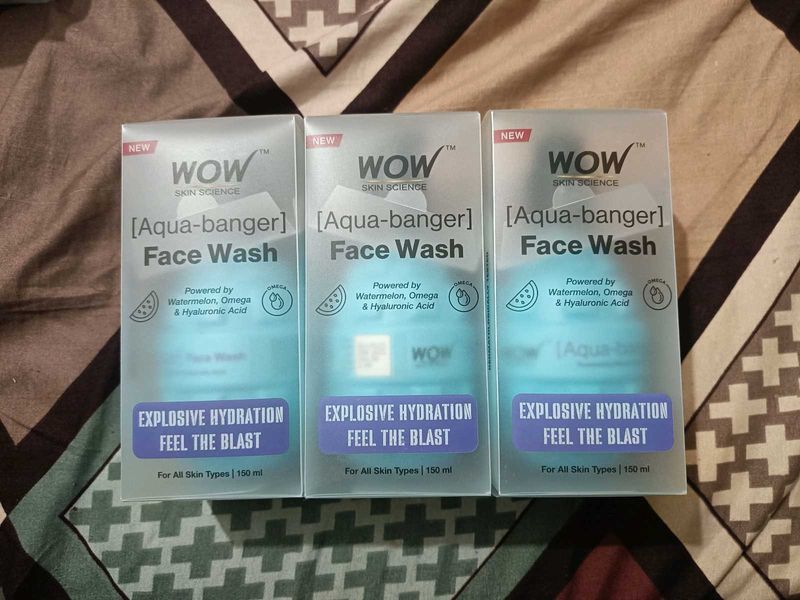pack of 4 ,Aqua Banger face wash