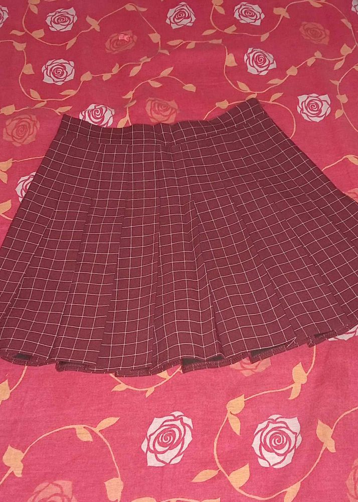 Checkered Mini Skirt