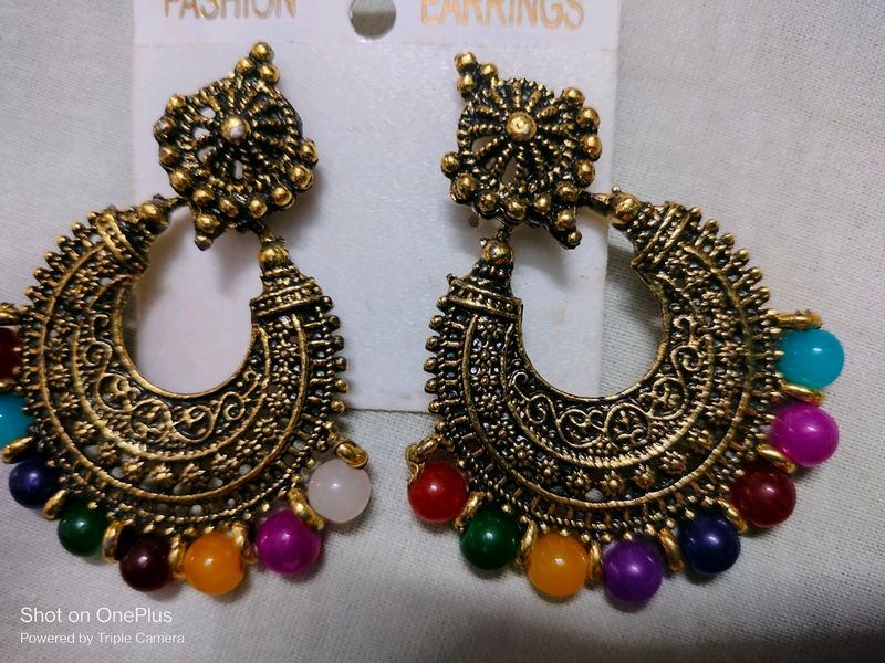 Multi Colour Earrings