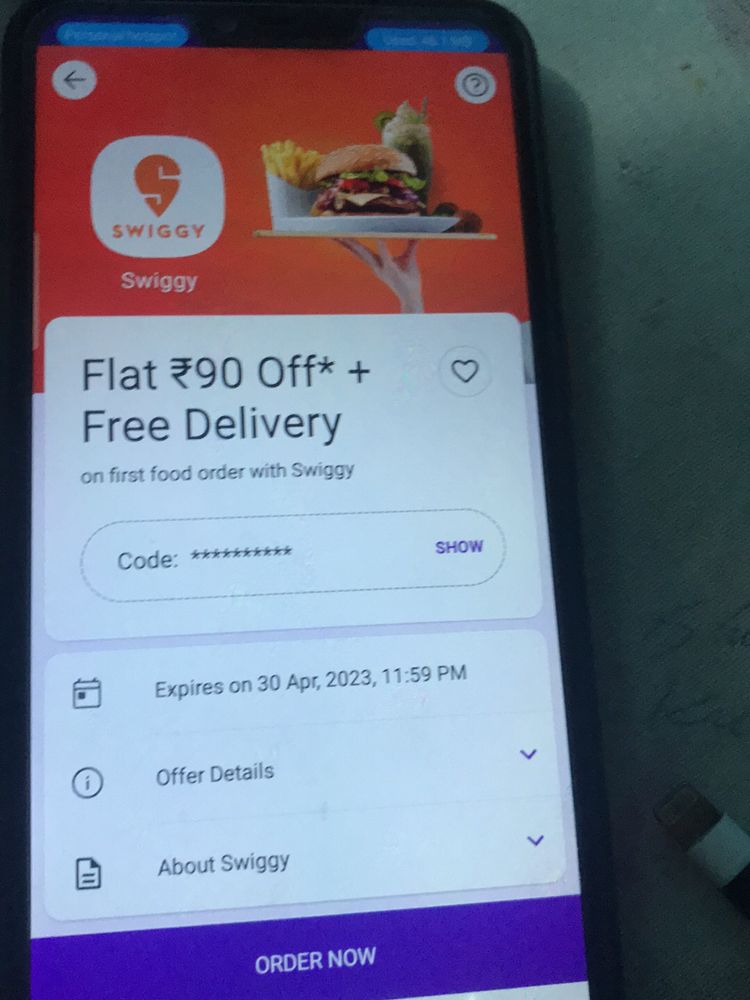 Swiggy Flat 90rs Off Coupon And Free Delivery