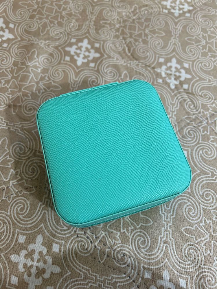 Teal Jewelry Travel Case