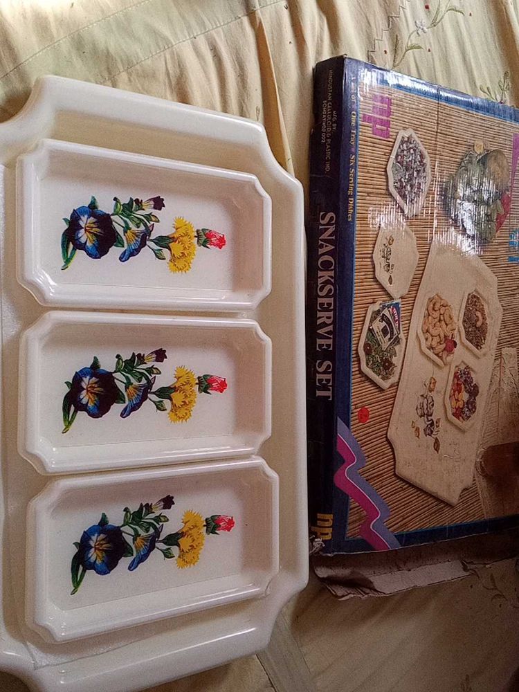 Plastic Trai Dry Fruit Guest Surving Food Kicthen