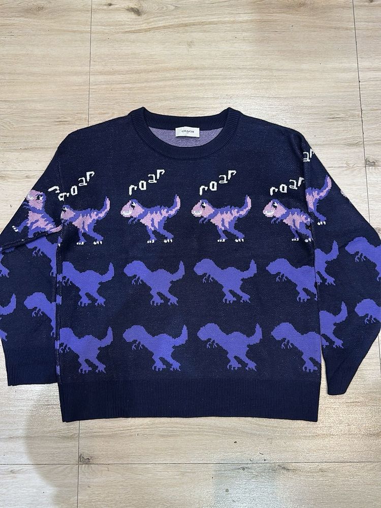 Dinosaur Print Sweater