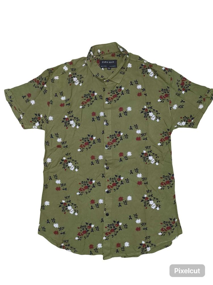 Zara Man Floral Print Shirt