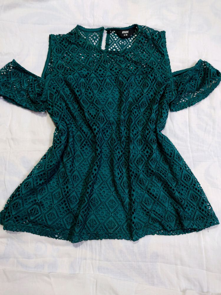 Cold Shoulder Lace Top