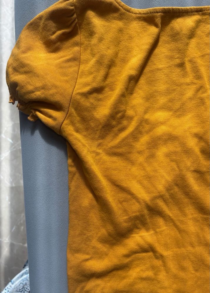Mustard Crop Top