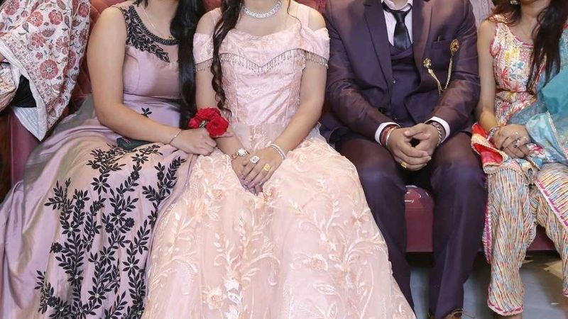 Blush Pink Embellished Gown