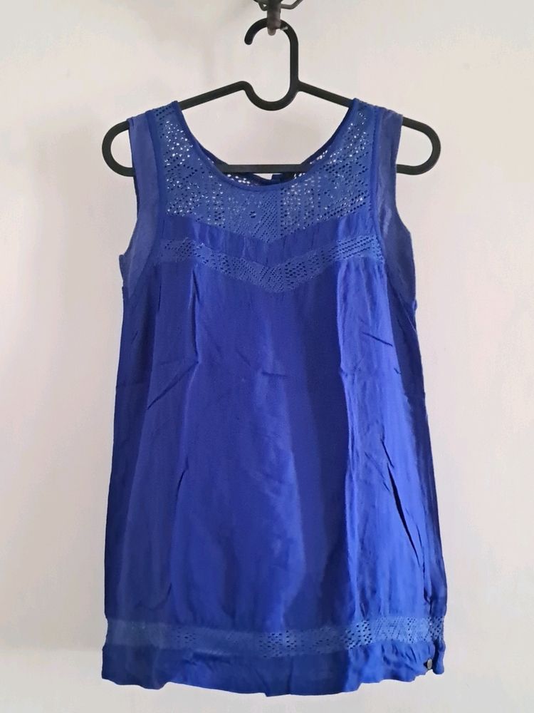 Navy Blue Sleeveless Top