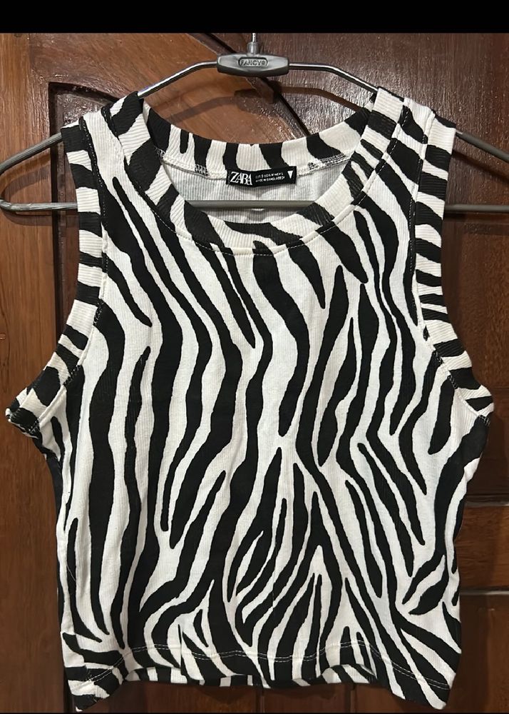 ZARA Zebra Tank Top