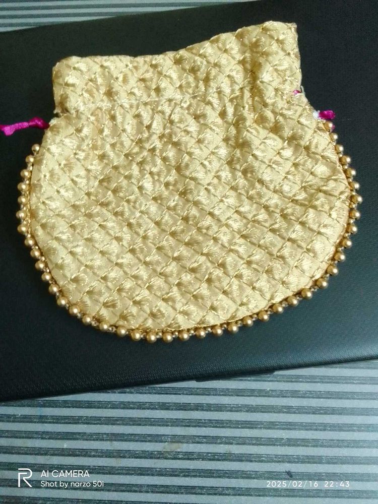 Golden Potli Bag
