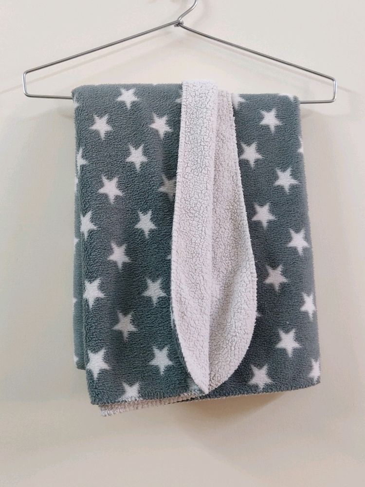 Baby Poly Wool Blanket Star Print
