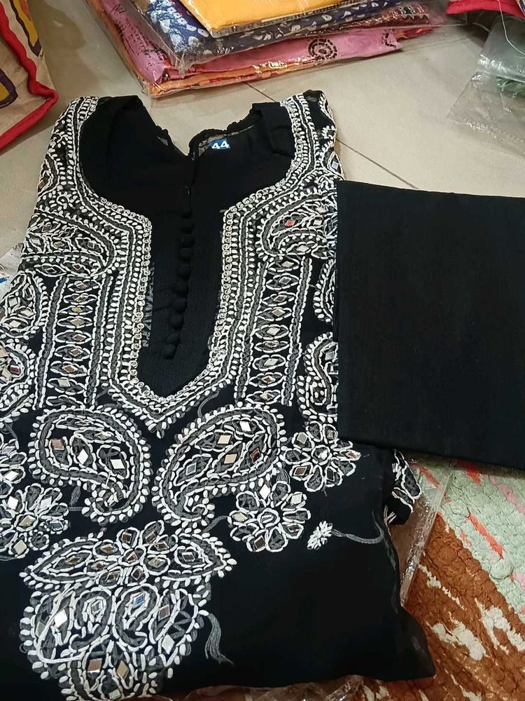 georgette lakhanvi kurti