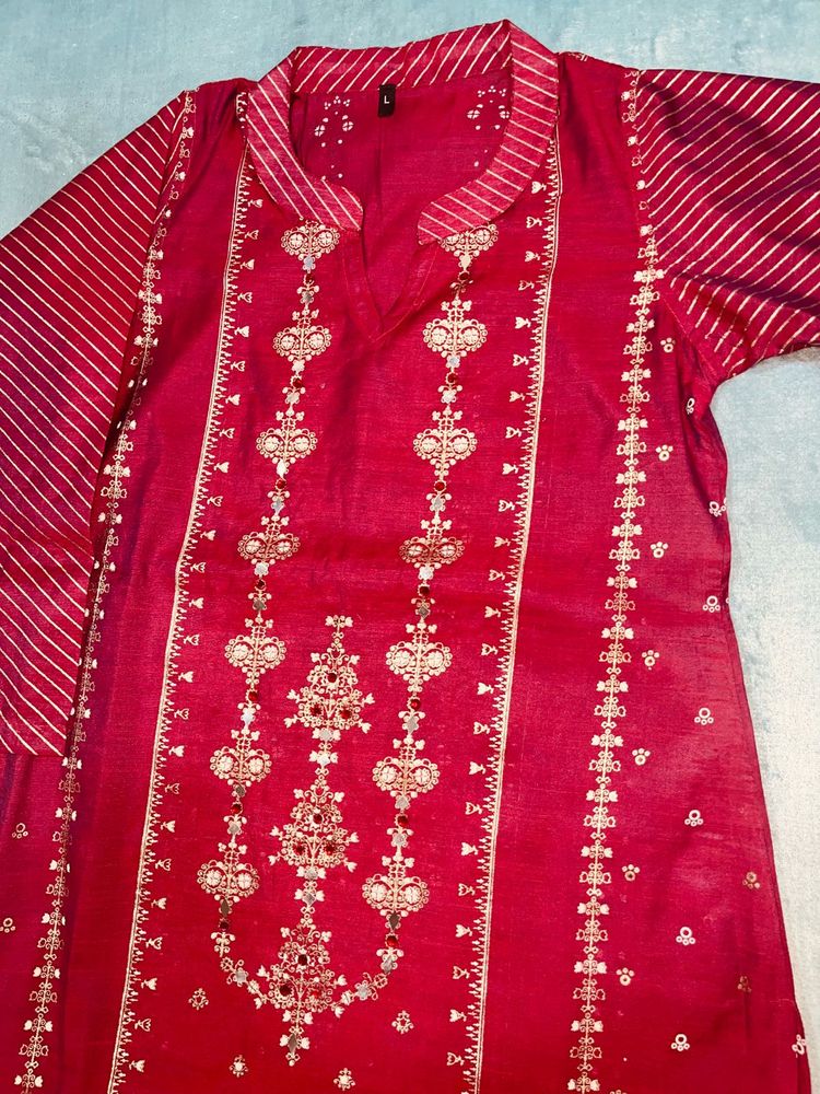 New Beautiful Reception Printed Kurti