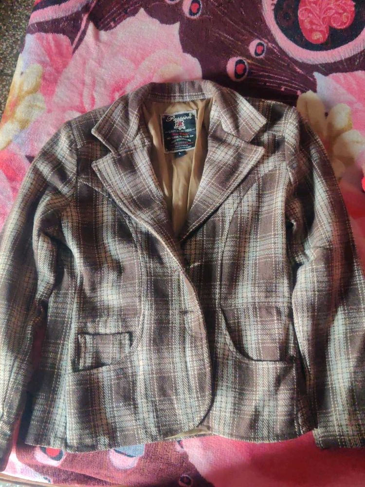 Vintage Plaid Blazer