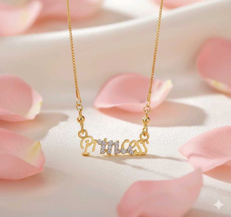 Prince Princess Couple Pendant Necklace