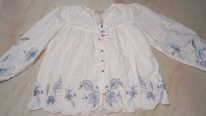 Floral Embroidered Top
