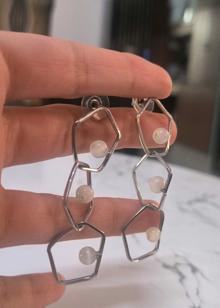 Geometric Dangle Earrings