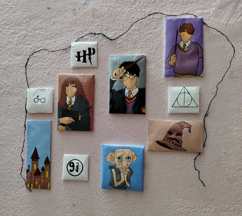 Hand-Painted Harry Potter Art Set (10 Pieces)