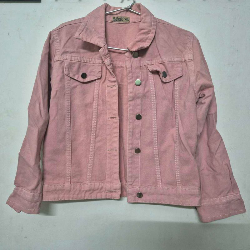 Pink Denim Jacket