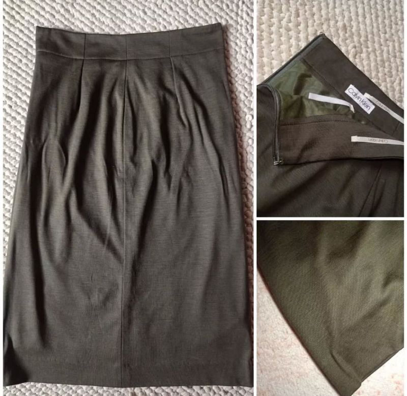 Calvin Klein Olive Green Skirt