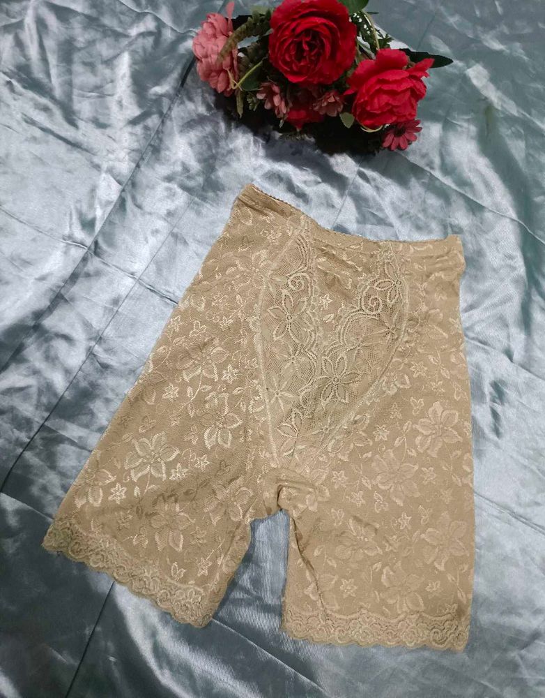 Lace Beige Shapewear Shorts