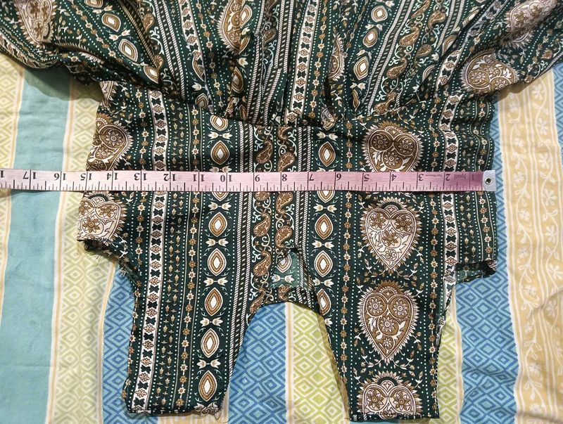 Patterned Green Top