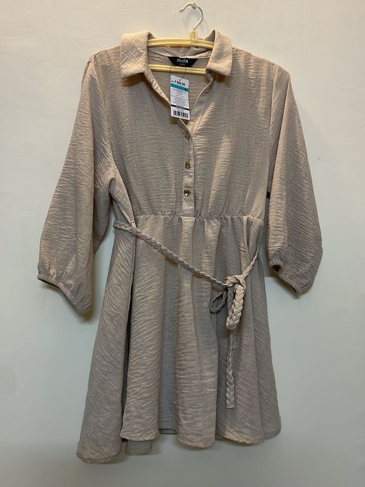 new Cream Color Dress For Ladies