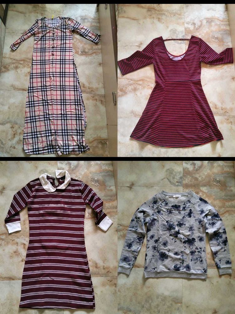 Combo Of 4 Different Premium Dresses