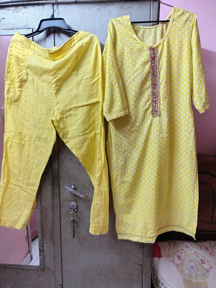 Yellow Kurta Set